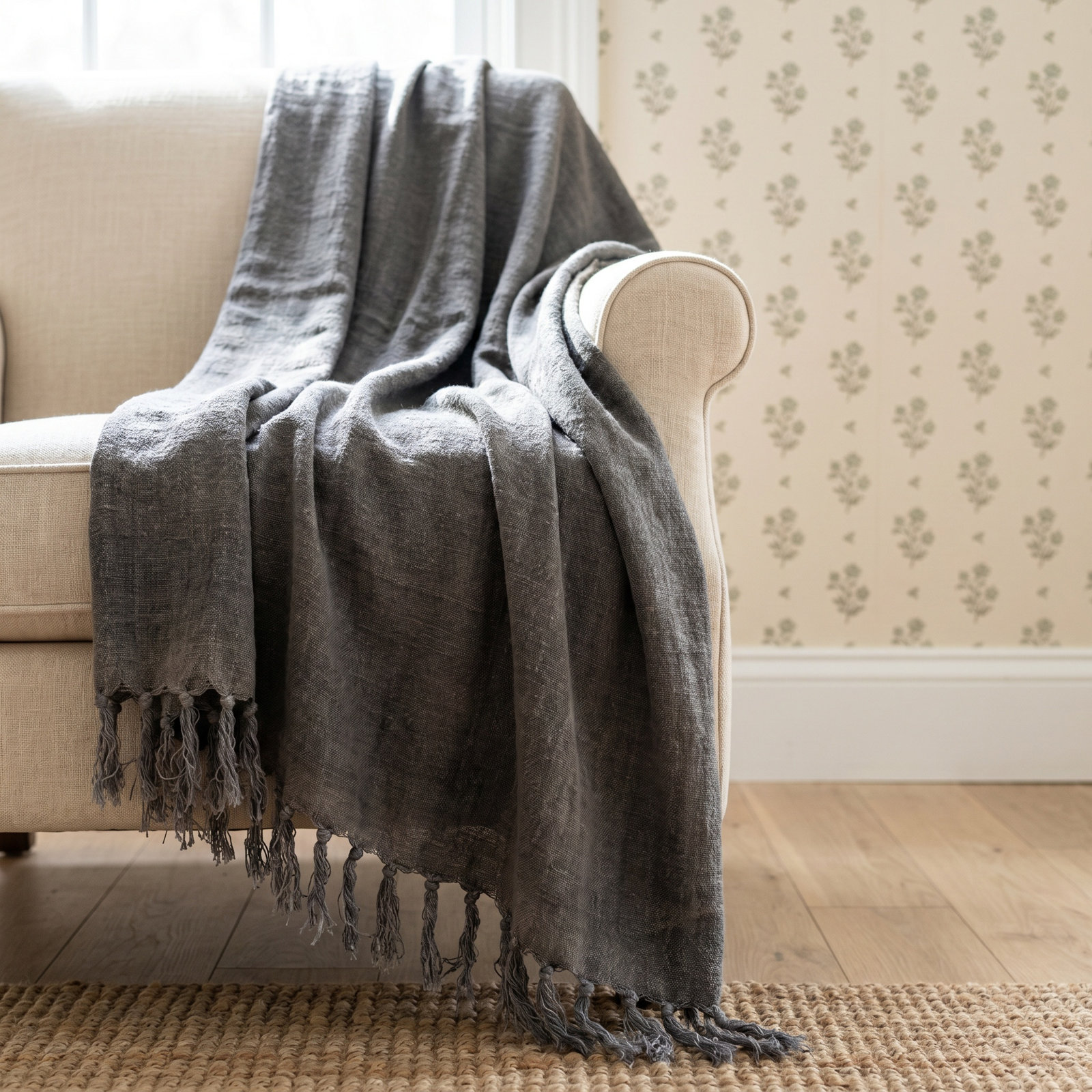 Kerrimore Throw Blanket, Gray