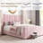 Upholstered Bed with Vertical Channel Tufted Headboard & 22" Footboard-1126335011-1126335015