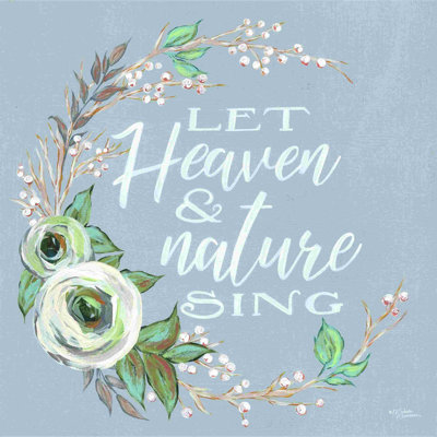 «Let Heaven and Nature Sing» par Michele Norman - art textuel
