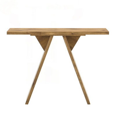 Mid-Century Console Table with V-Shaped Base