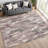 Machine Washable Indoor/Outdoor Bricen ACN2329 Stripes Rug-1566042699