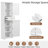 Luxury Tall Narrow Bathroom Storage Cabinet, 67.7" Freestanding Cabinet with 2 Doors, 1 Drawer & Adjustable Shelf, Space-Saving Grey Storage Tower-1492793544