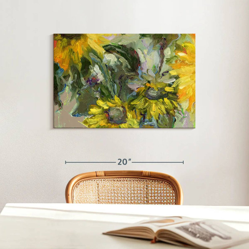 Harnek tournesols grunge, H 16 po x l 24 po
