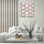 «Pink and Gray Motif 4» par Stellar Design Studio, art mural en verre acrylique