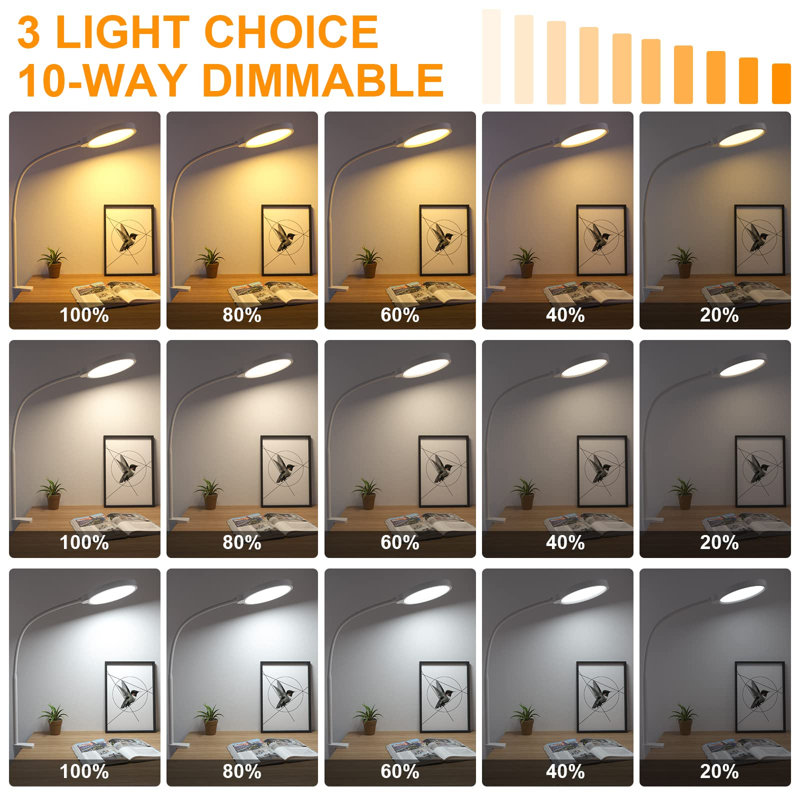 Adalye Desk Lamp, White