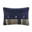 Édredon simple avec feuilles à motif écossais - Bleu marine et taupe, matériaux confortables et de qualité