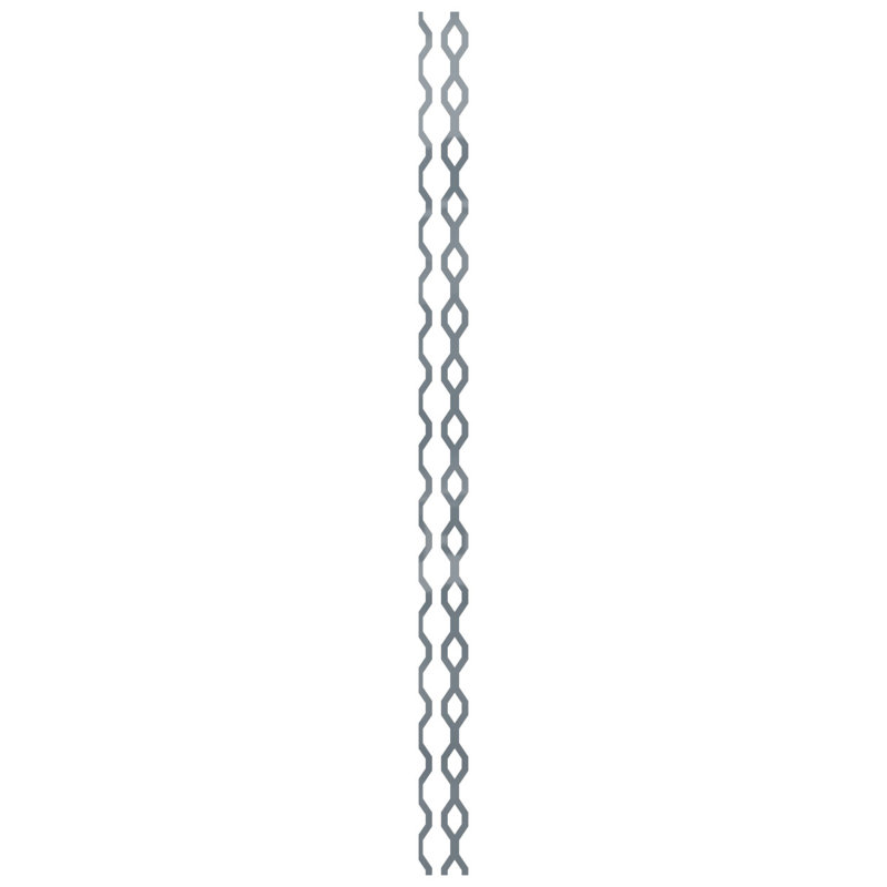 Ensemble de panneaux muraux décoratifs réglables en acrylique Wabash (paquet de 24), H 47 po x l 3 po, Gris foncé