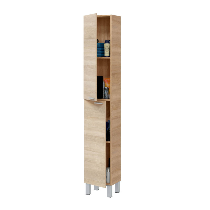 Billijo Wall Mounted Bathroom Cabinet, 30cm W x 182cm H x 25cm D