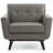 Carson Carrington Hogen Top-Grain Leather Lounge Accent Armchair-1076312077-1076312076