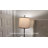 Lolley 26" Modern Metal Table Lamp with Knob Switch and Linen Shade for Living Room Bedroom-556004553