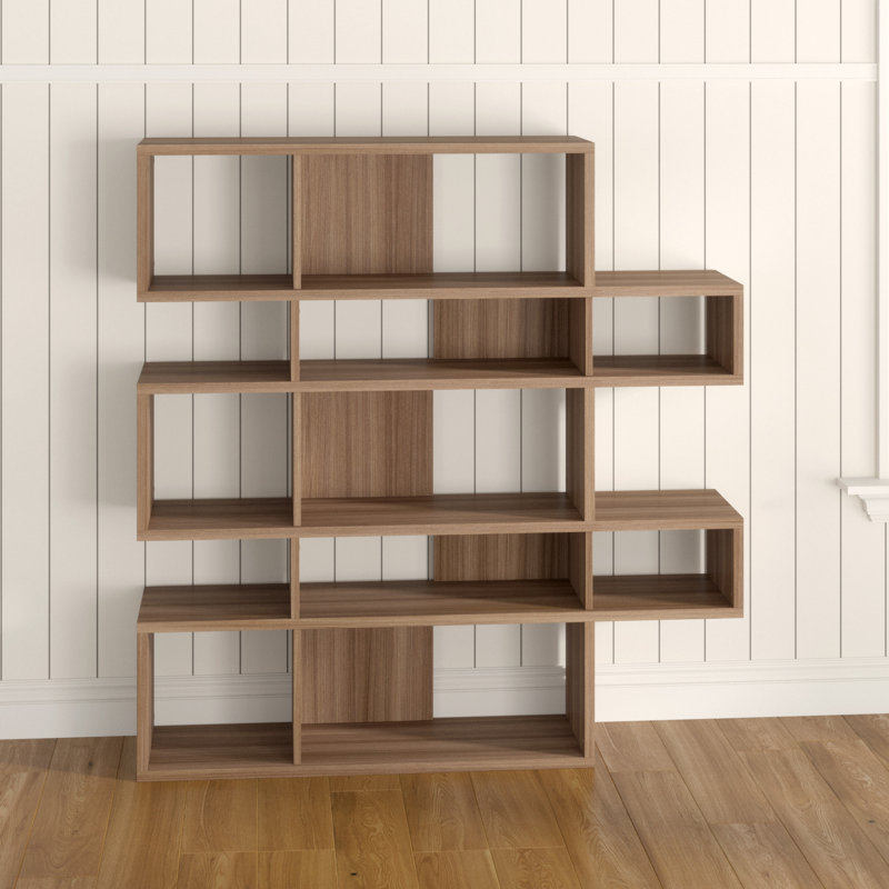 Bristol 160 cm H x 156 cm W Geometric Bookcase