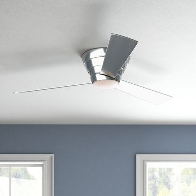 Ventilateur de plafond de 54 po de style hélice à 3 pales avec télécommande et luminaire Hodson