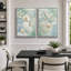 «Turquoise Seashell Coral Coastal», impression sur toile encadrée, impression sur toile, 2 pièces-131583125-131583127