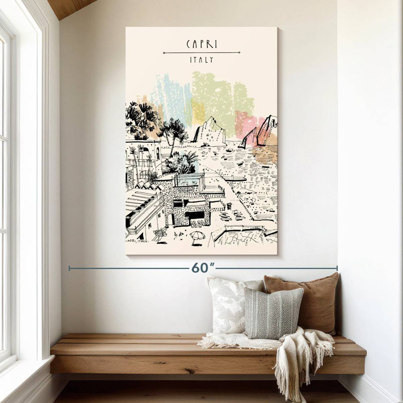 Gillard Capri Italy Tourism Poster, 51" H x 34" W