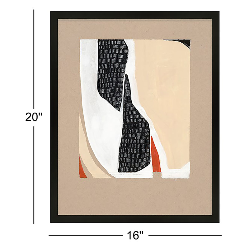 Distant View. Set Of 3 Print by Andrea Stokes, Black Framed, 20" H x 16" W