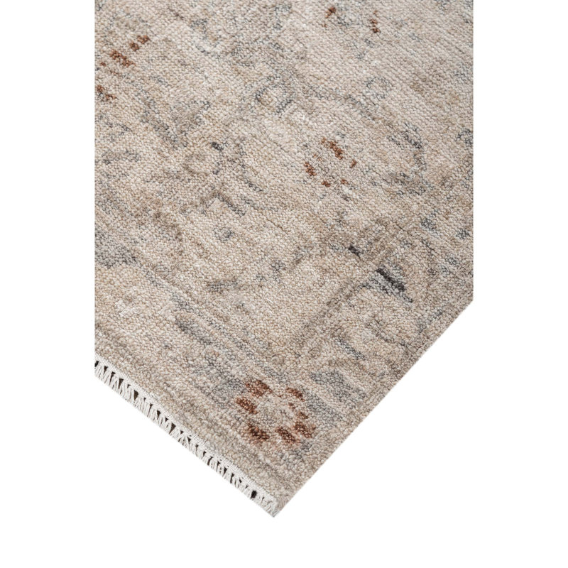 Handmade Silk and Wool Area Rug, Runner 2'6" x 10'