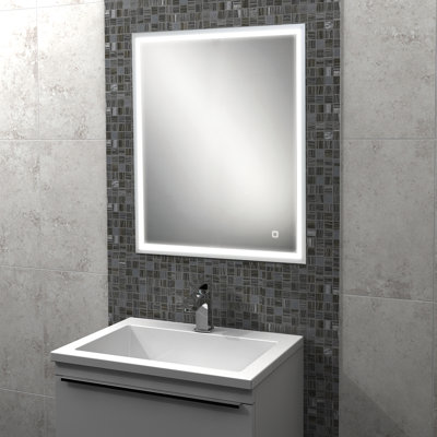 Vanquish 700 mm H Recessed Framed Mirrored Bathroom Cabinets Adjustable Shelves with Mirror