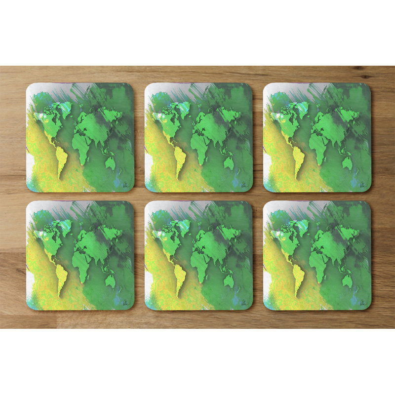 Square 6 Piece Coaster Set