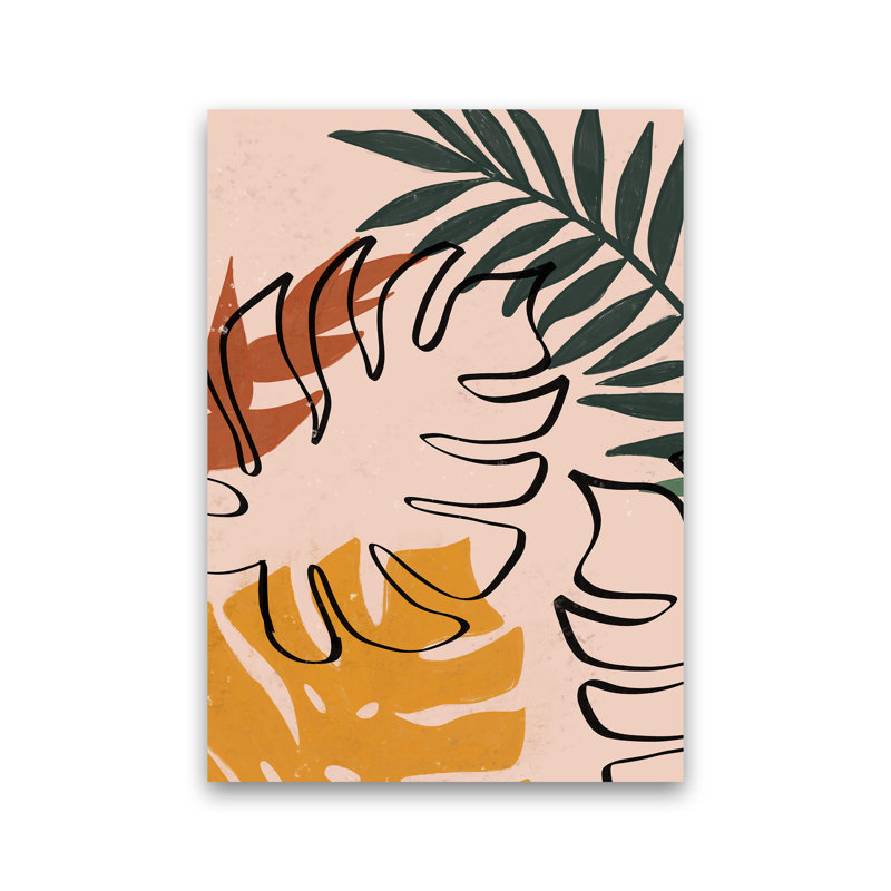 Abstract Plant - Print, No Framed, 30cm H x 21cm W x 1cm D