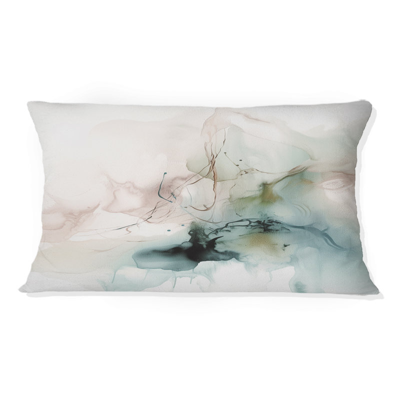 Coussin Green and Cream Essence Of Modernity III - Abstract Marble