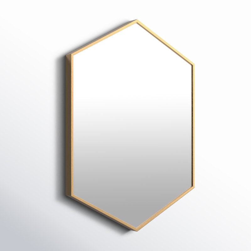 Miroir décoratif Logsdon, Doré, 30,98 po x 22,05 po