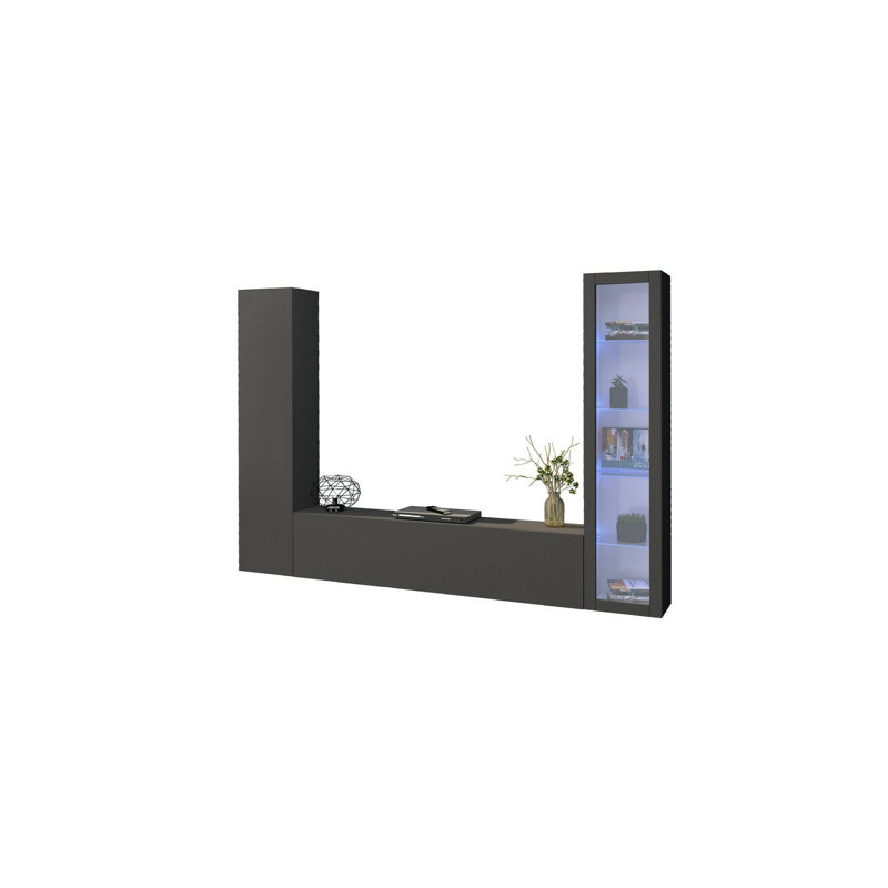 Casilde Rectangle Accent Cabinet, Anthracite