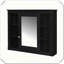Armoire à pharmacie murale avec miroir 6 tablettes de rangement ouvertes