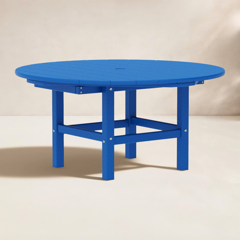 Table de conversation ronde POLYWOOD 37 po, Bleu pacifique