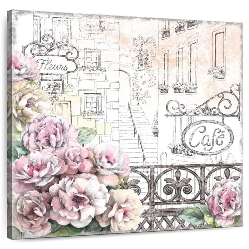 Nicci Paris Roses II, H 20 po x l 20 po