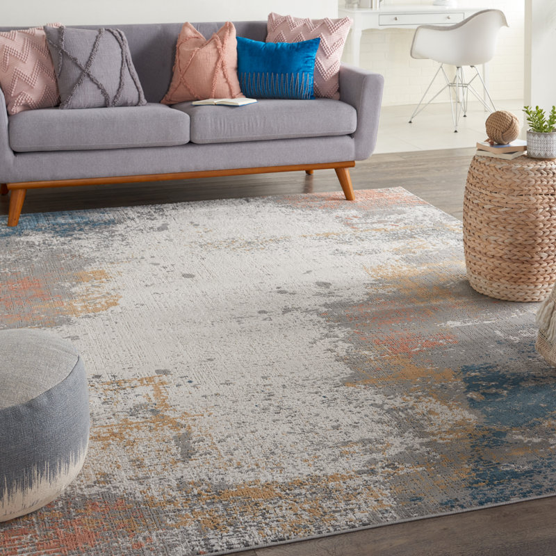 Abstract Indoor Rug, Rectangle 5'3" x 7'3"