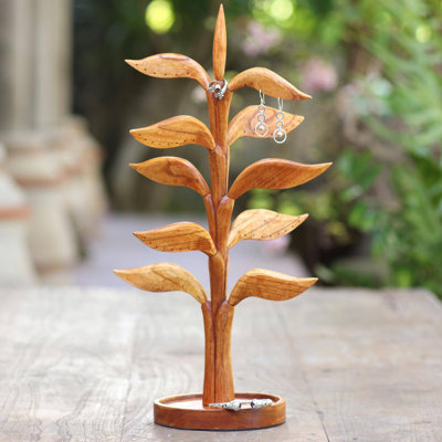 Wood Jewelry Stand