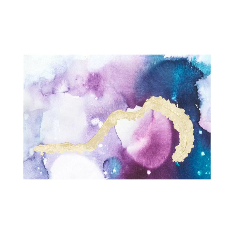 Ice Crystals VII by Joyce Combs - Wrapped Canvas Painting, 20.32 cm H x 30.48 cm W