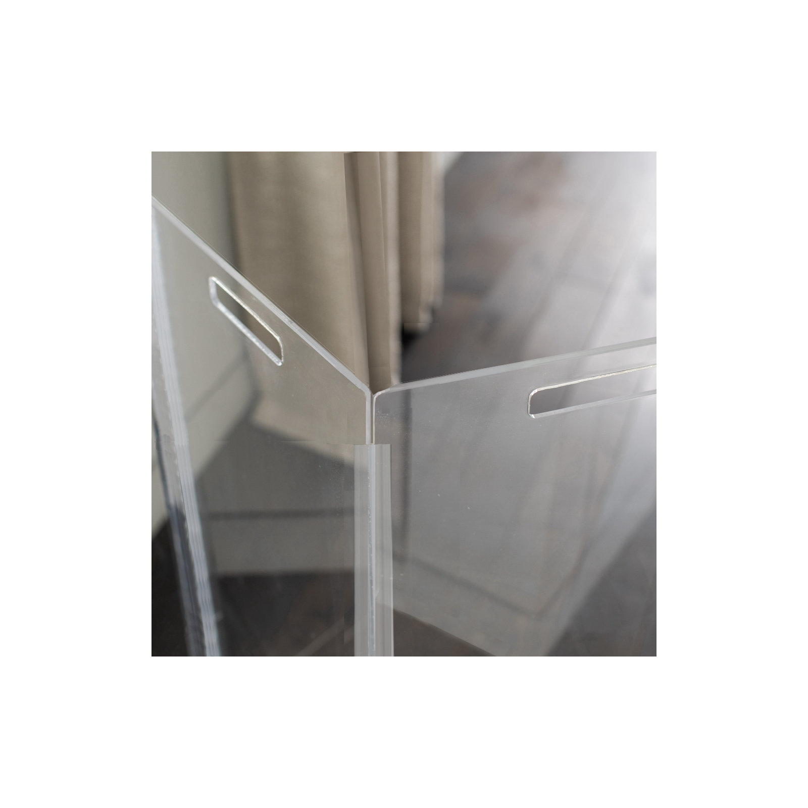 Tall Zig Zag Clear Pet Gate, 8-Panel