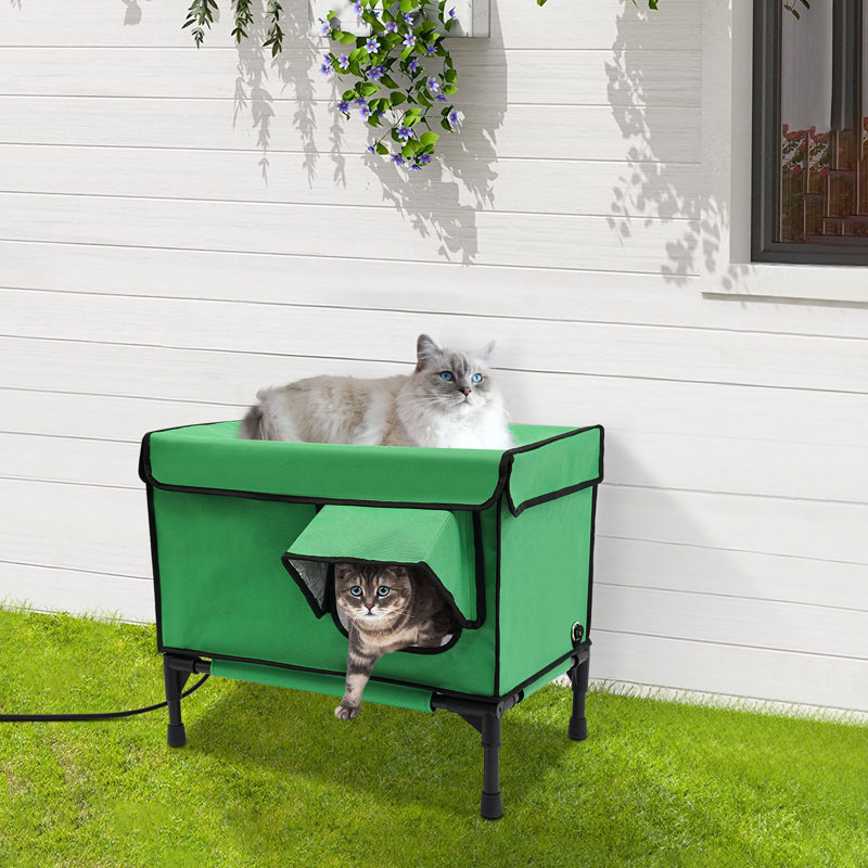 20.9*13 In Elevated Heated Cat House