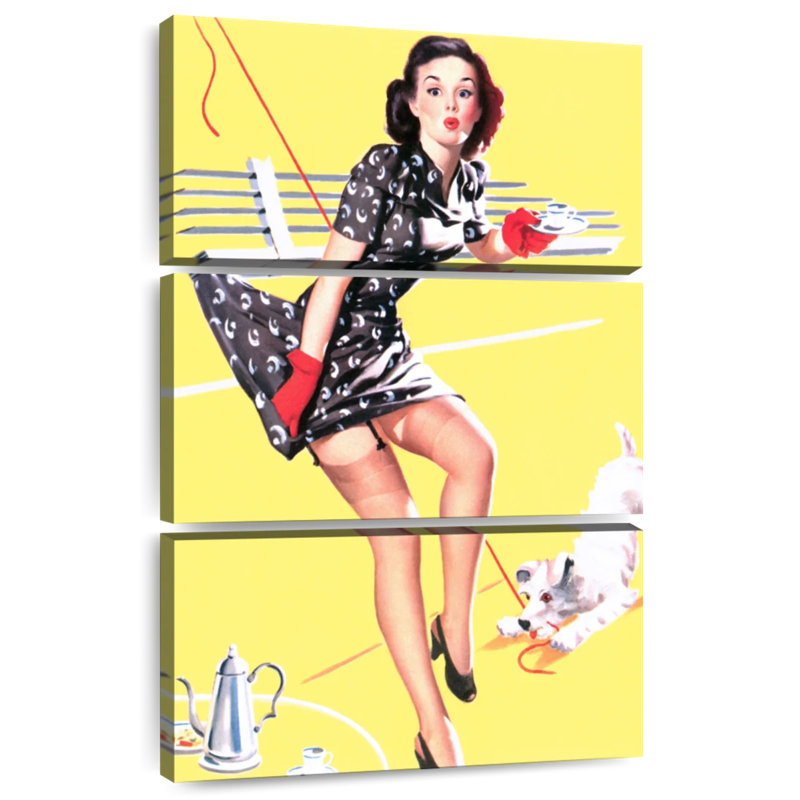 Leisha tout attaché pin-up rétro, H 32 po x l 20 po