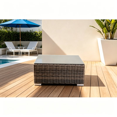 Table basse d'extérieur Minnesota - Durable, sans assemblage et élégante pour les patios et les balcons