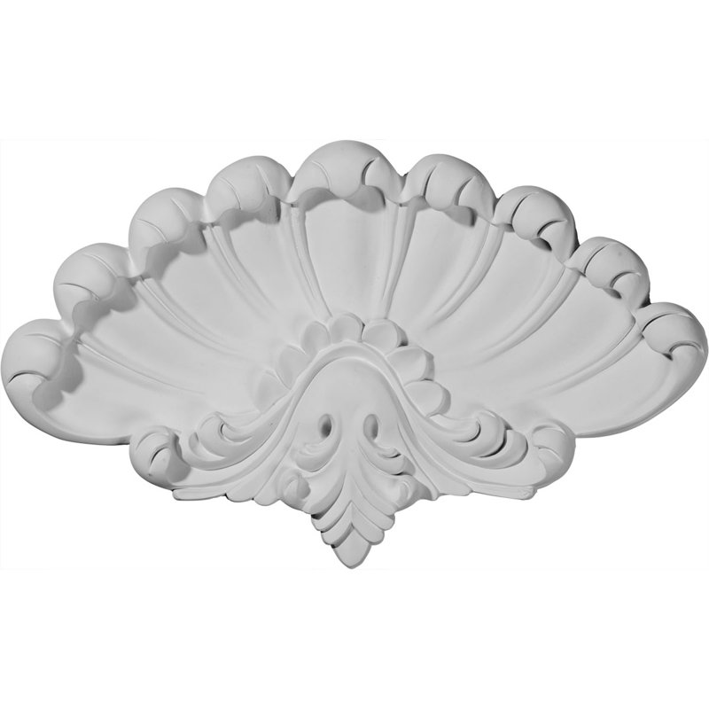 Centre à coquille de mer H 9 1/4 po x l 15 po x P 1 1/8 po