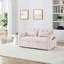 54,33 po Canapé-lit pliable polyvalent en 3 longueurs, canapé-lit moderne, canapé-lit en velours, dossier réglable (rose)-2050972994