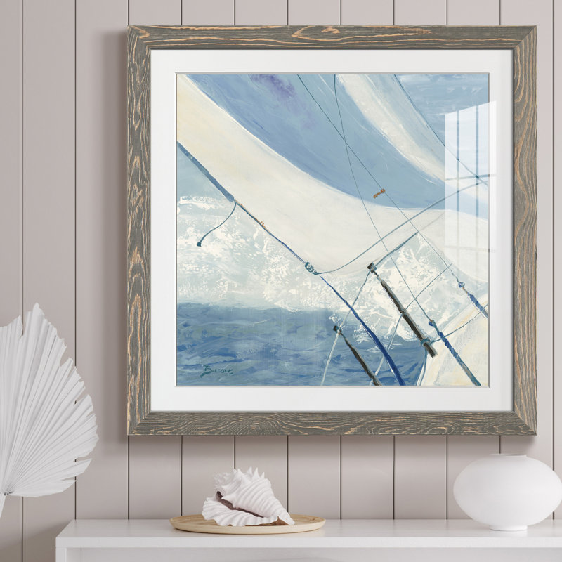 Bow Bow - Reproduction d'art sur papier encadré, H 35,5 po x l 35,5 po x P 1,5 po, Encadré gris