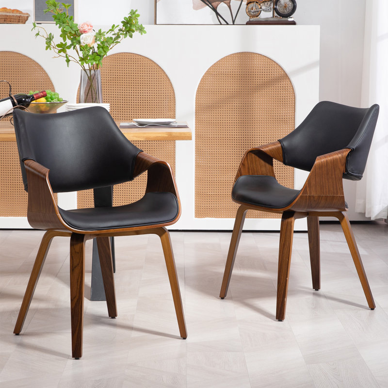 Makda 18.89'' H Faux Leather Upholstered Armchair