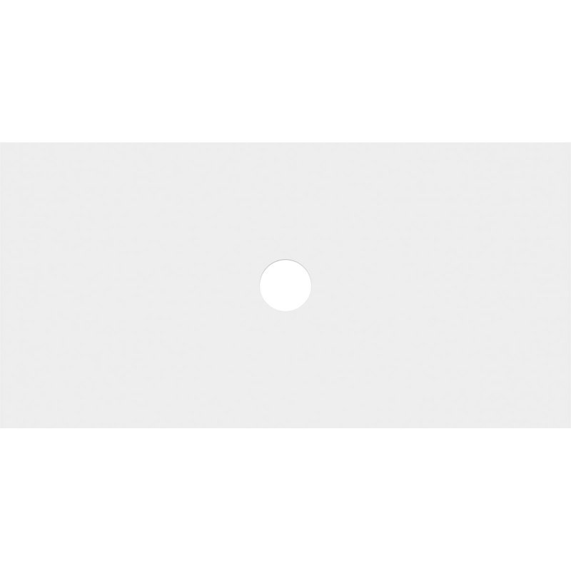 22"W x 11"H x 2"ID x 7 1/2"C x 1"P Rectangle Architectural Grade PVC Contemporary Ceiling Medallion, 1" H x 22" W x 11" D