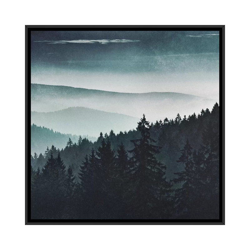 Mountain Light par Tordi Kayma - Estampe numérique sur toile tendue avec châssis, H 18 po x l 18 po x P 1,5 po, Pas de tapis