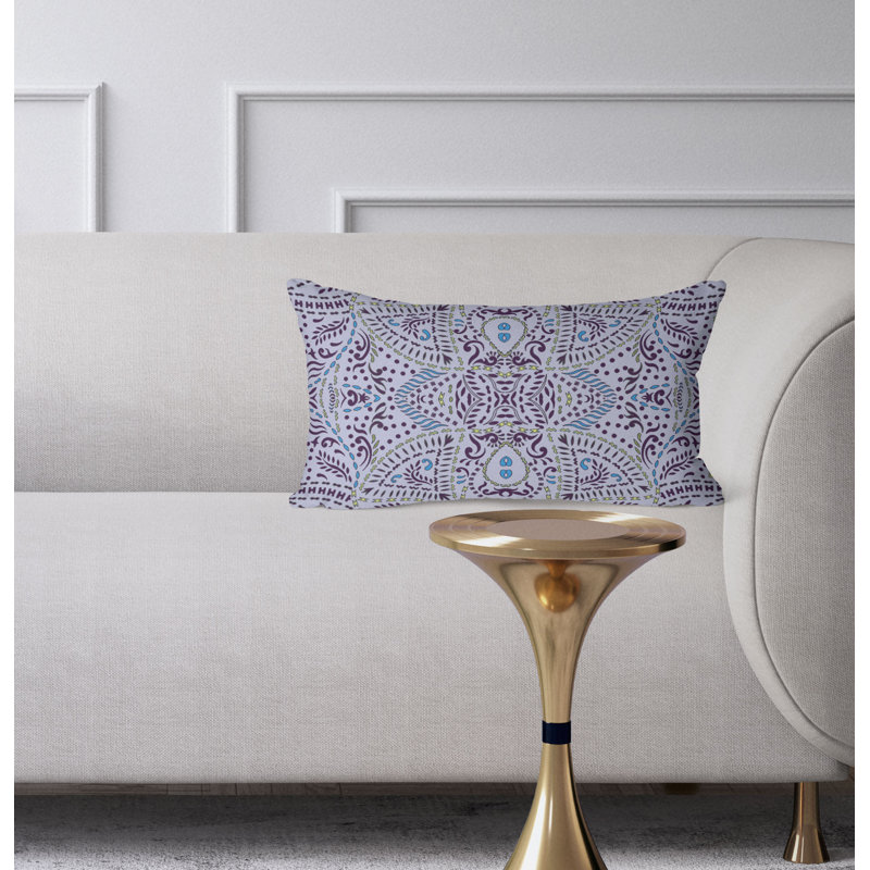 Coussin Free Free, Bleu / mauve