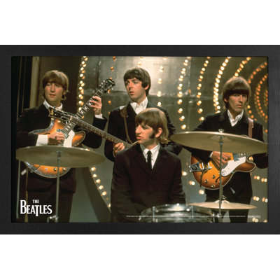 The Beatles - On Stage 11x17 Gel-Coat Framed Print