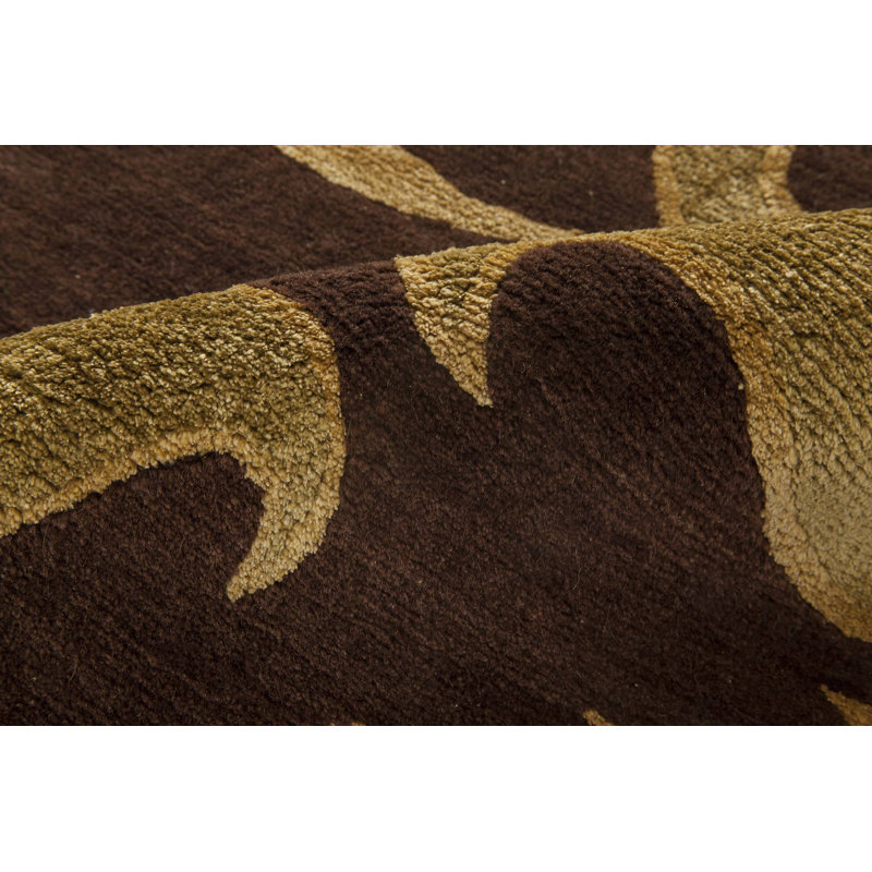 Modern One-of-a-Kind Rectangle 8'1" X 9'8" Hand Knotted Area Rug