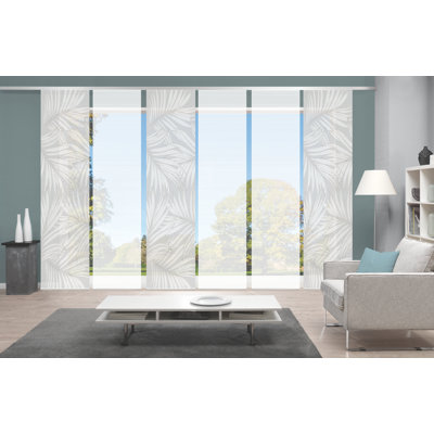 Polyester Semi Sheer Track Insert Sliding Panel