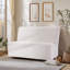 Causeuse large 49,2 po beige, 49 places, avec capacité de 440 lb, pour le salon et les petits espaces