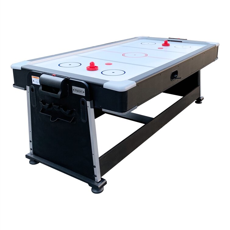 RACK Triad 7-Foot 3-in-1 Multi Game Swivel Billiard/Pool Table (Black)
