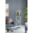 Luxurious White and Gold 3-Tier Circular Glass Shelf for Art Deco and Modern Interiors