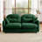 Loveseat Cloud Sectional Couches Chenille Fabric,Tufted Cushion Backrest Design, Ergonomic Design,Highdensity Foam Easy Install Elegant Armrests High Quality Wooden Base,Fits Living Rooms,Green-1315538138-1315538116